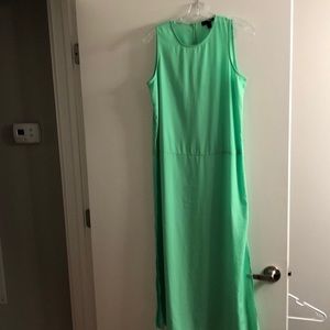 J Crew Lime Green Maxi Dress